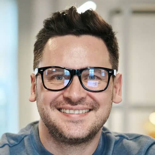 Man with Glasses Smiling Man with Glasses Smiling